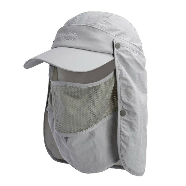 Quick-dry Sun Protection UV Fisherman Hat Foldable Windproof Sun Visor