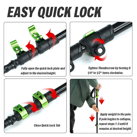 Hiking/Backpacking Ultralight Adjustable Telescopic Pole