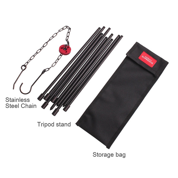 Aluminum Outdoor Hanging Cookware Tripod