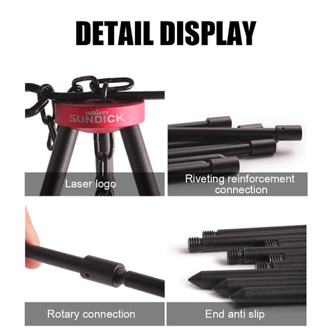 Aluminum Outdoor Hanging Cookware Tripod
