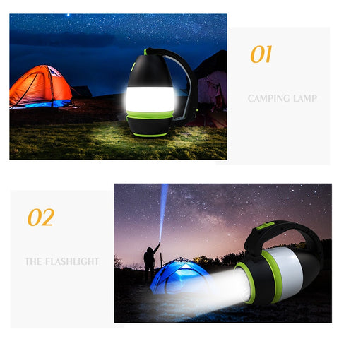 Multi-function LED USB Rechargeable Camping Light w/ Lamp