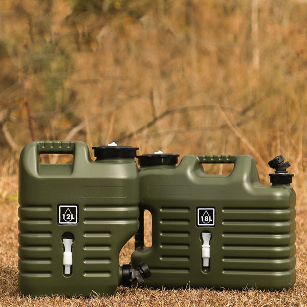 7.5L-18L Portable Water Jug w/ Spigot & Carrying Handle