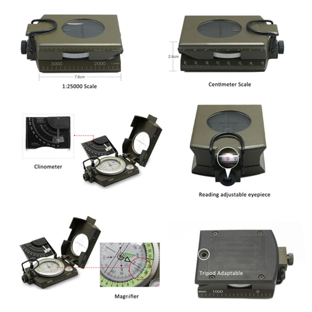 Professional Military Luminous Compass - Xplore Pros
